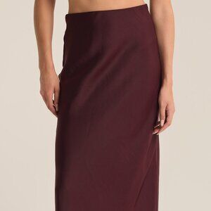 Z Supply Europa Skirt // wine // NWT